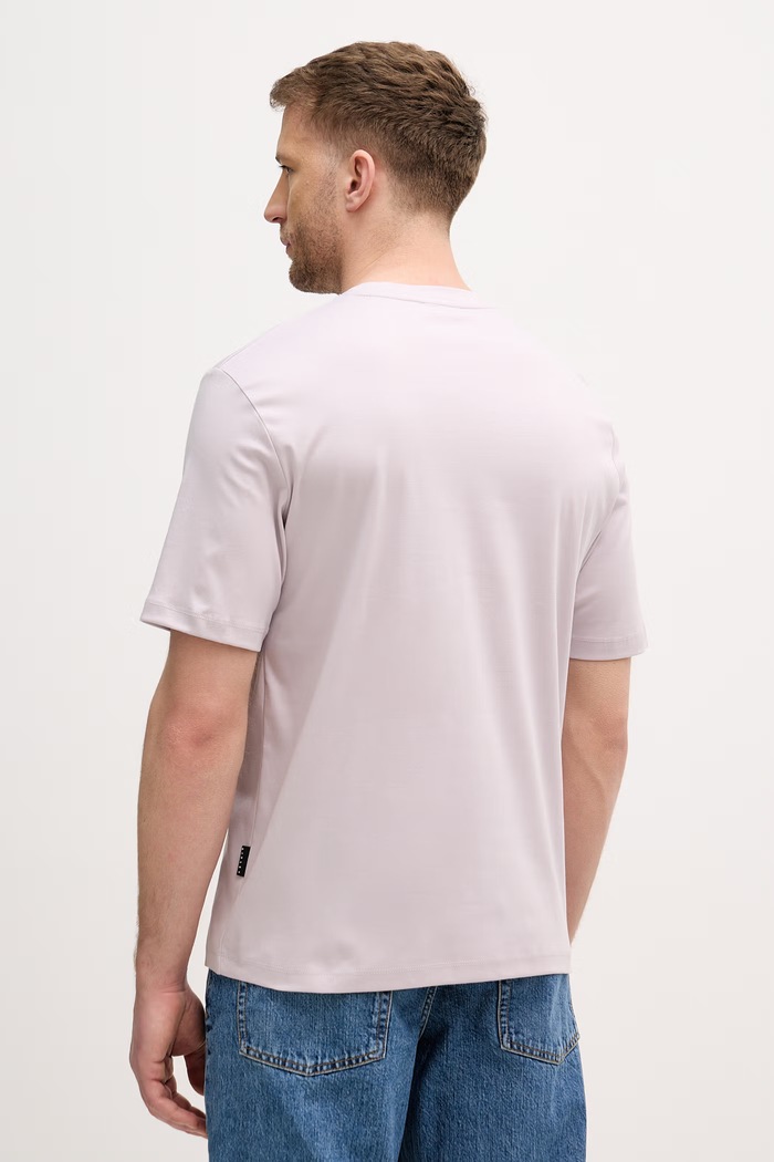 Oblečenie Sisley tričko pánske bavlnené 3H6TS104S fialová