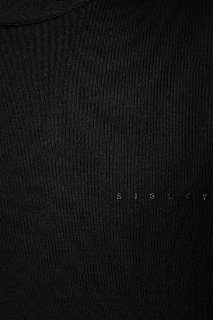 Odzież Sisley T-shirt męski bawełniany 3H6TS104S czarny