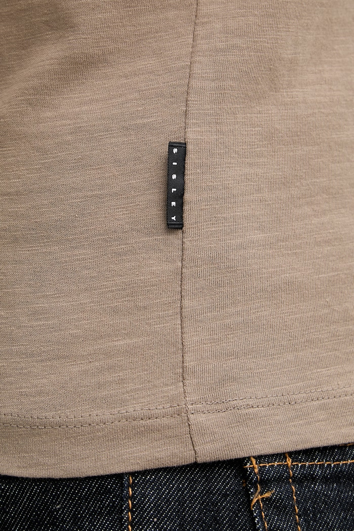 Sisley tricou pentru bărbați, din bumbac 3WF0S1052 maro