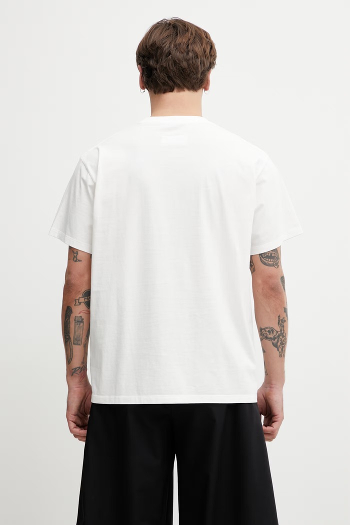 Îmbrăcăminte MM6 Maison Margiela tricou pentru bărbați, din bumbac SH0GC0067.M20048 alb