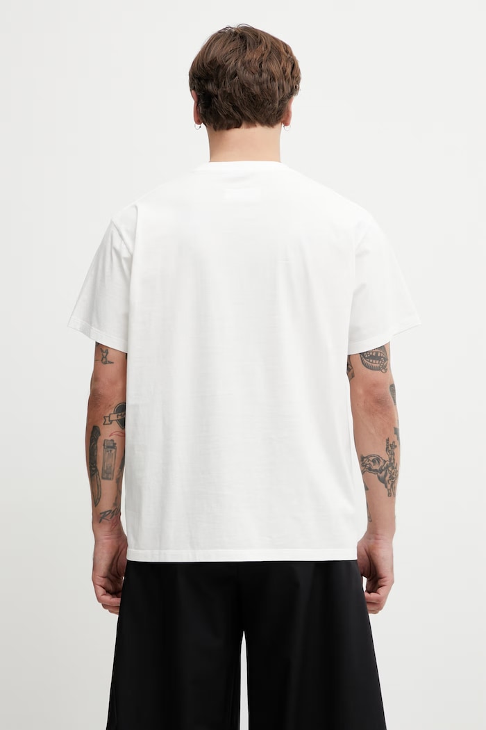 Îmbrăcăminte MM6 Maison Margiela tricou pentru bărbați, din bumbac SH0GC0067.M20048 alb