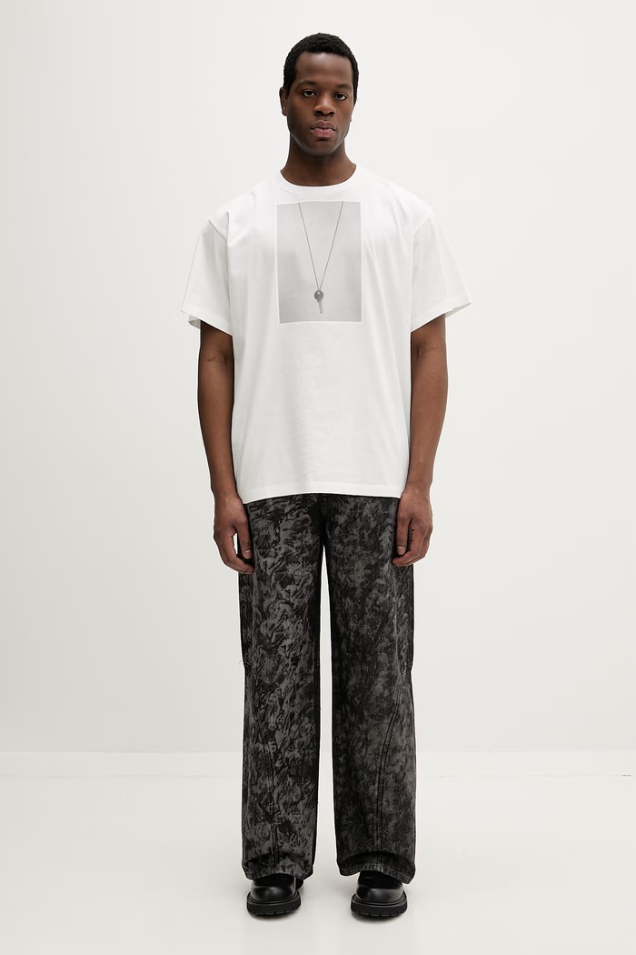 MM6 Maison Margiela t-shirt bawełniany SH0GC0068.M20050 biały SS26