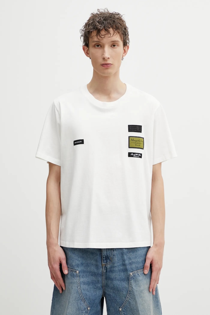 MM6 Maison Margiela tricou din bumbac bumbac bej SH0GC0069.S24311