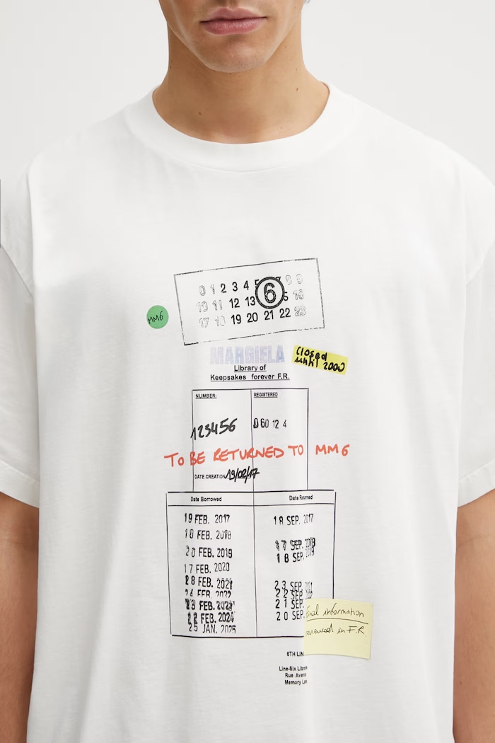 MM6 Maison Margiela t-shirt in cotone da uomo bianco SH0GC0070.M20170