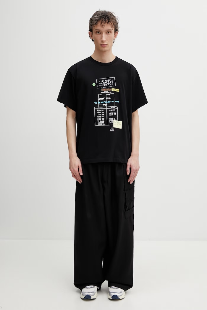 MM6 Maison Margiela t-shirt in cotone da uomo SH0GC0070.M20170 nero