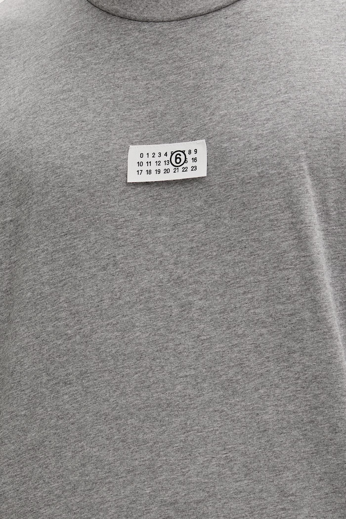 MM6 Maison Margiela t-shirt bawełniany SH0GC0071.M20170 szary