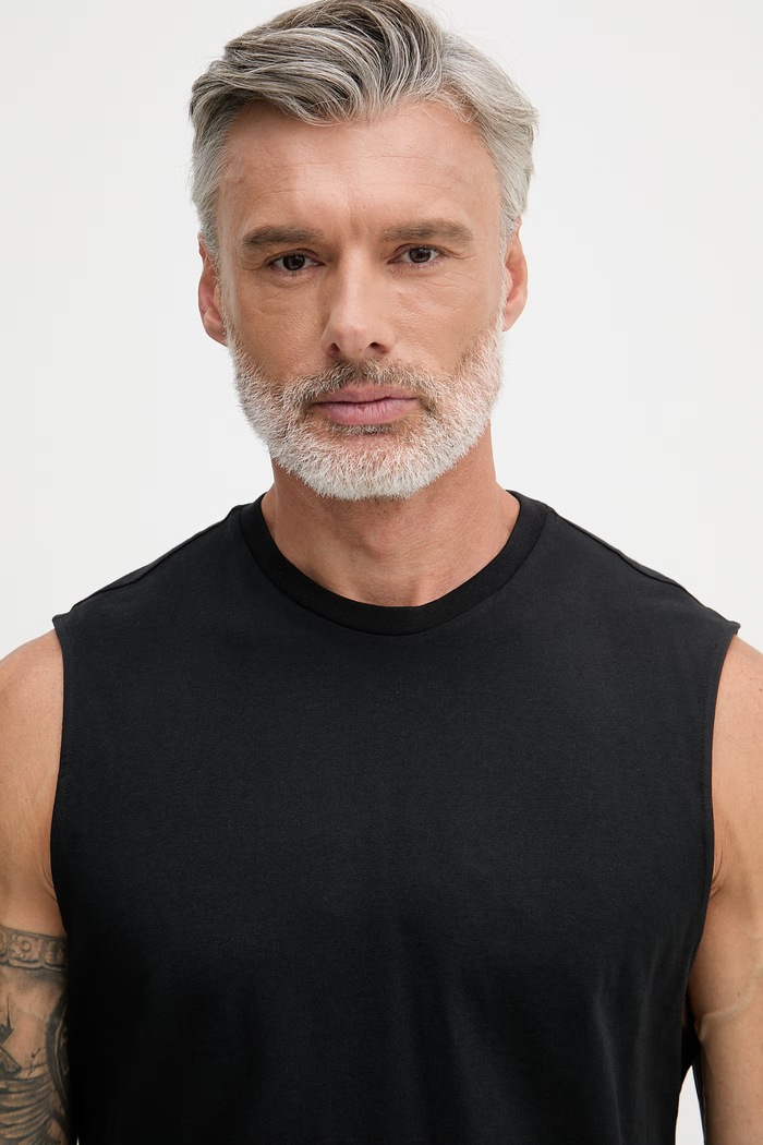 Calvin Klein Jeans top pánsky bavlnený čierna LV04RF273G