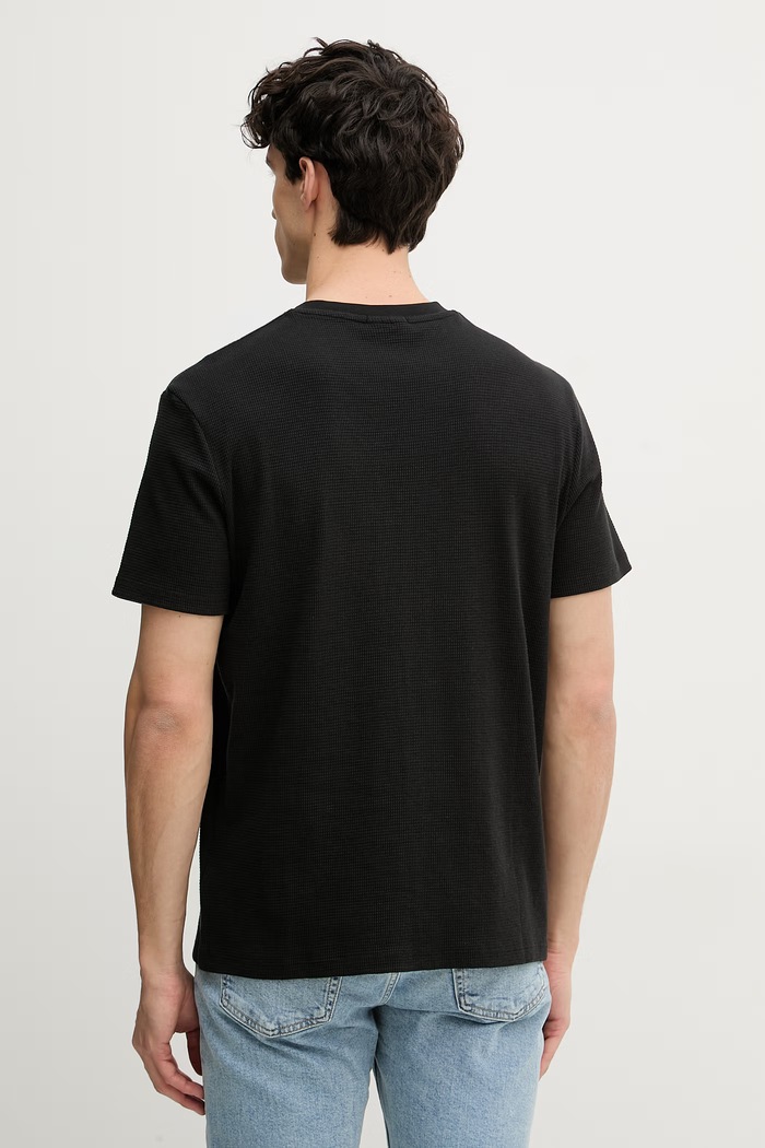 Calvin Klein Jeans tricou pentru bărbați, cu bumbac LV04RD008G negru SS26