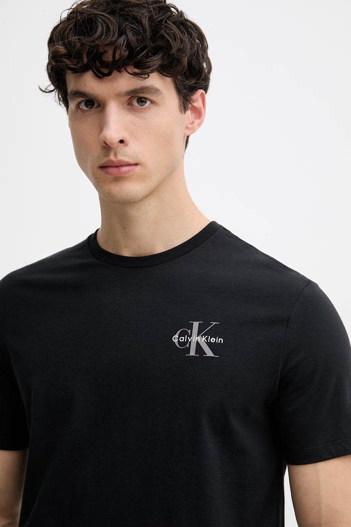 Calvin Klein Jeans tričko pánske bavlnené čierna LV04RF278G