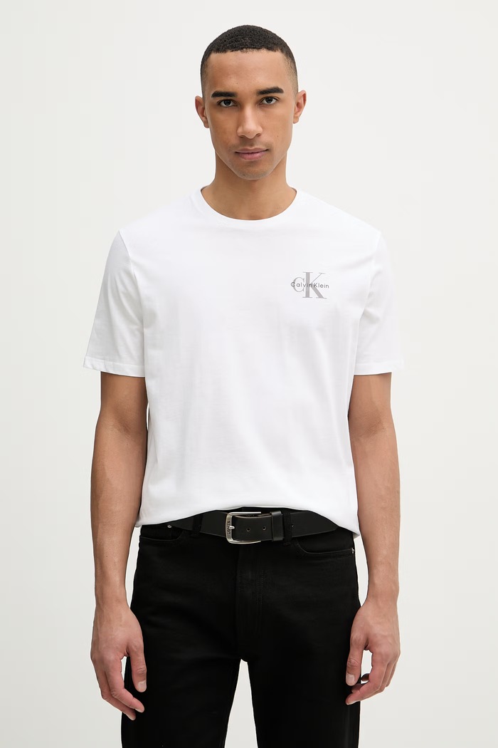 Calvin Klein Jeans tričko pánske bavlnené 2-pak LV04RF279G béžová SS26