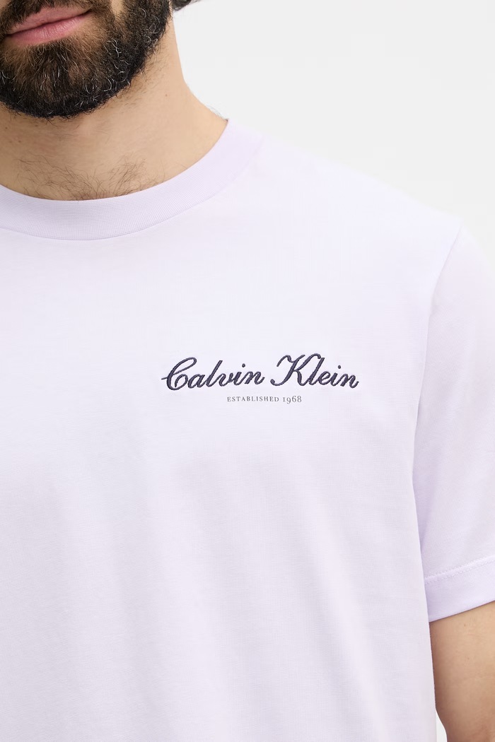 Calvin Klein Jeans tričko pánske bavlnené LV04RF822G fialová