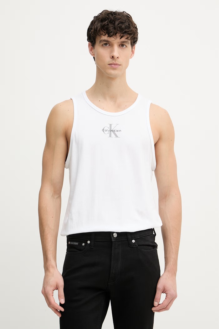 Calvin Klein Jeans boxer Ανδρικά βαμβακερά λευκό LV04RF850G