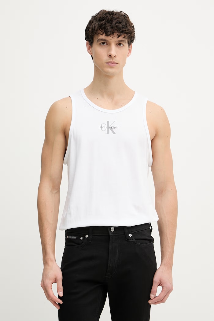 Calvin Klein Jeans boxer Ανδρικά βαμβακερά λευκό LV04RF850G