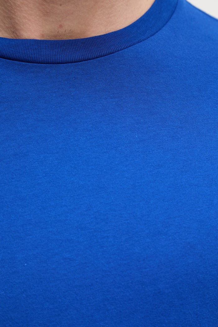 United Colors of Benetton tricou pentru bărbați, din bumbac albastru 3H3WU10BJ
