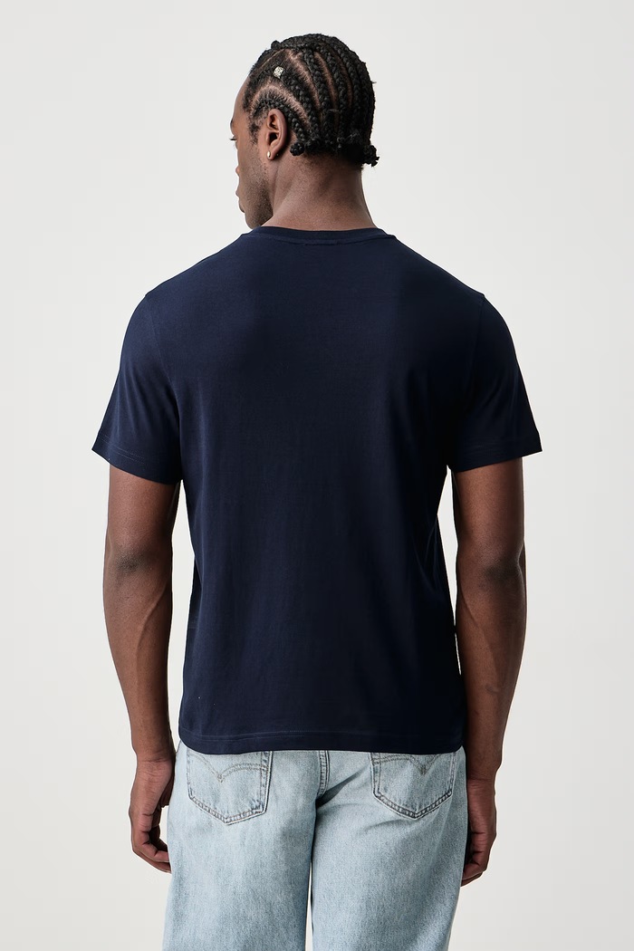 United Colors of Benetton T-shirt męski bawełniany 3H3WU10BJ granatowy SS26