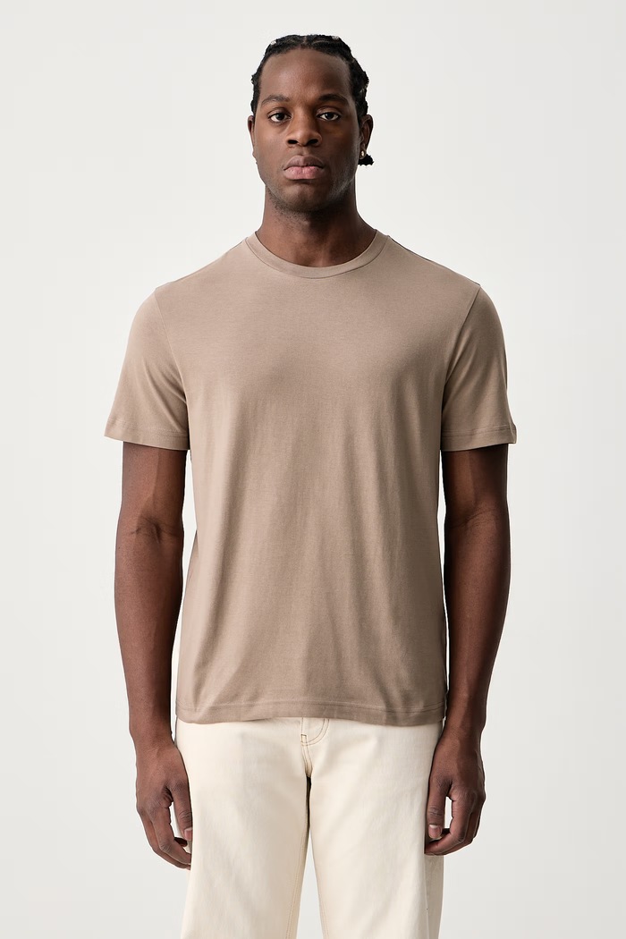 United Colors of Benetton Tričko pánské bavlněné béžová 3H3WU10BJ