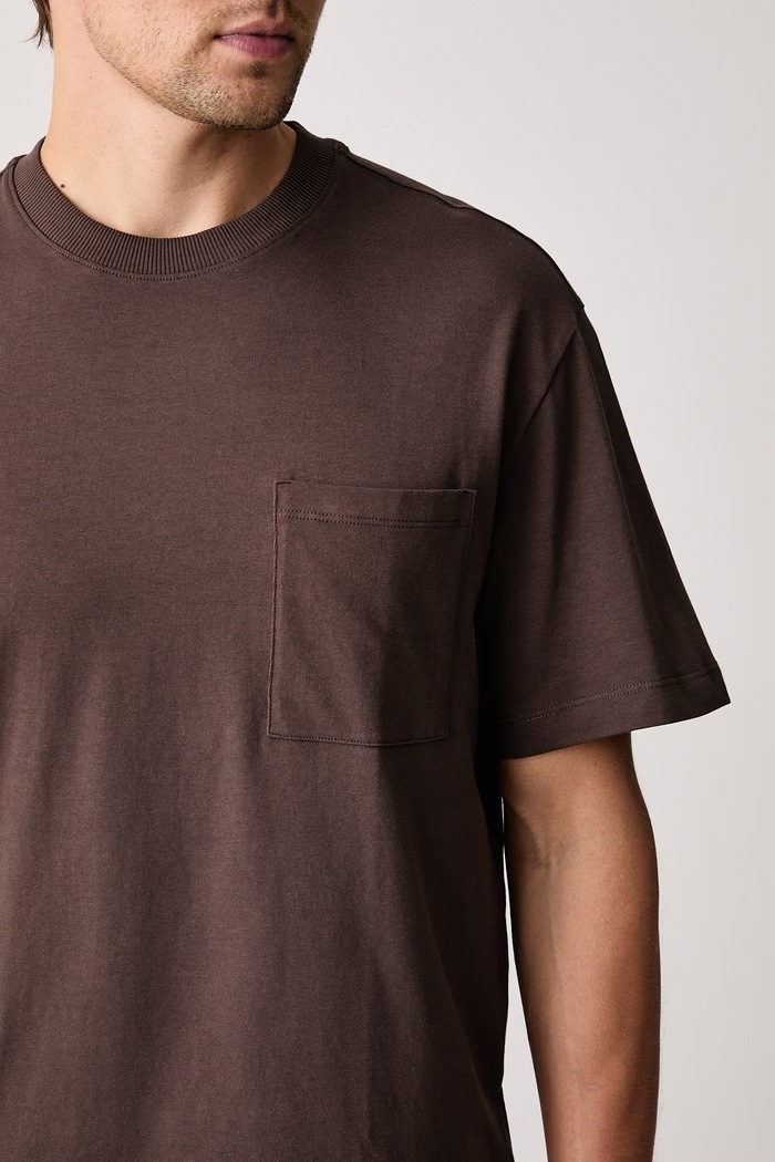 United Colors of Benetton T-shirt męski bawełniany brązowy 3MI5U10BO