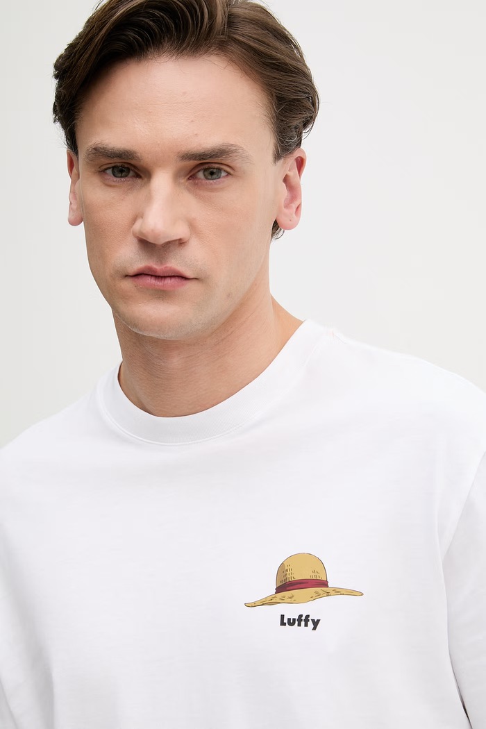 United Colors of Benetton pánske bavlnené tričko ONE PIECE biela 3MI5U10BZ
