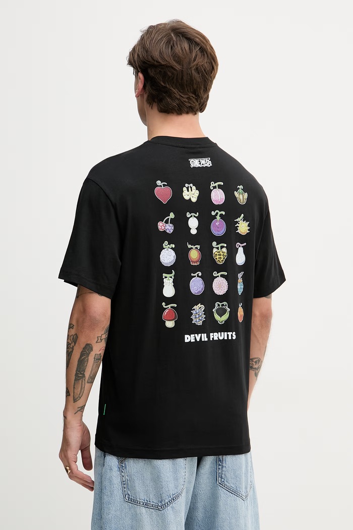 United Colors of Benetton pánske bavlnené tričko ONE PIECE čierna 3MI5U10BZ