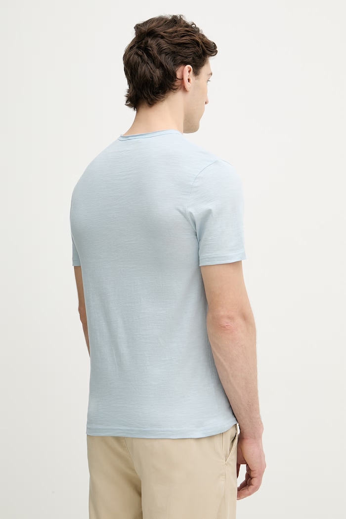 Odzież United Colors of Benetton t-shirt męski bawełniany 3N78U10C2 niebieski