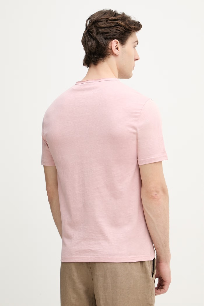 Îmbrăcăminte United Colors of Benetton tricou bărbătesc din bumbac 3N78U10C2 roz