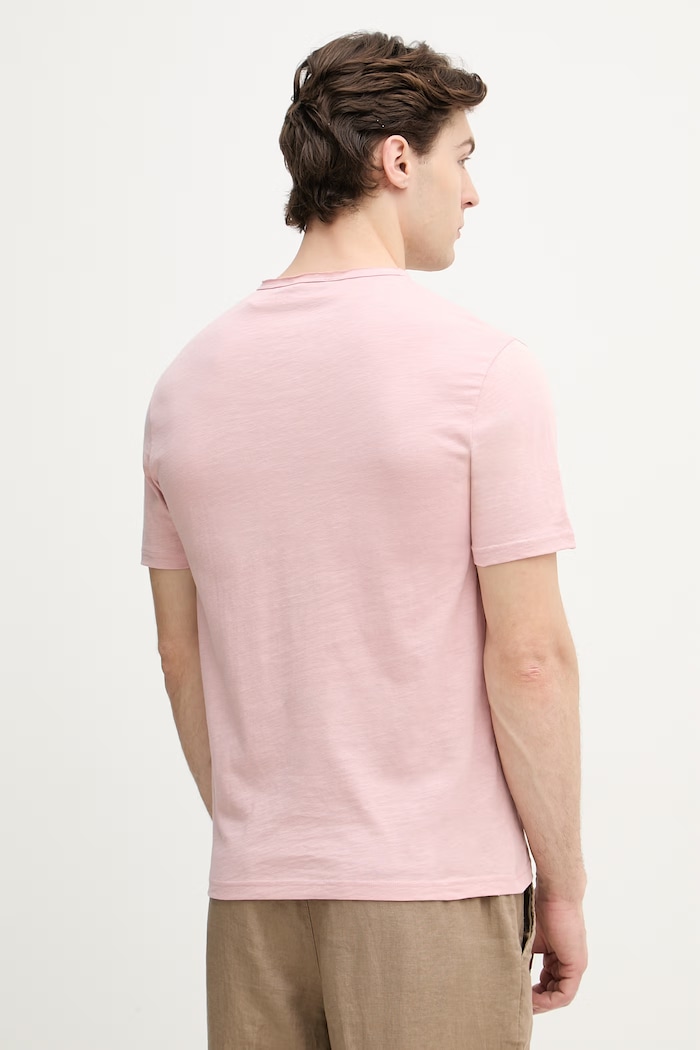 Îmbrăcăminte United Colors of Benetton tricou bărbătesc din bumbac 3N78U10C2 roz