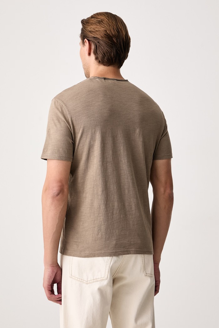 United Colors of Benetton T-shirt ανδρικό βαμβακερό 3N78U10C2 καφέ SS26