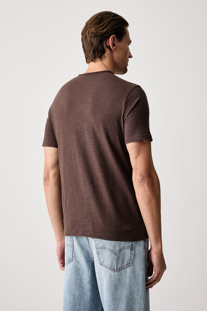 United Colors of Benetton Tričko pánské bavlněné 3N78U10C2 hnědá SS26