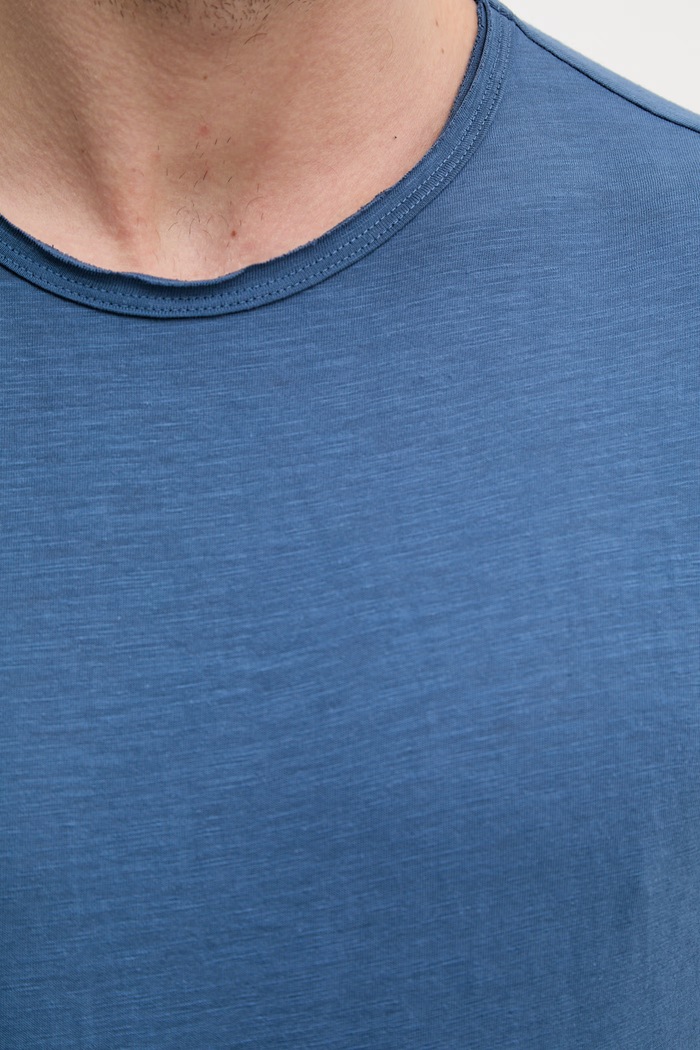 United Colors of Benetton tricou bărbați bumbac albastru 3N78U10C2