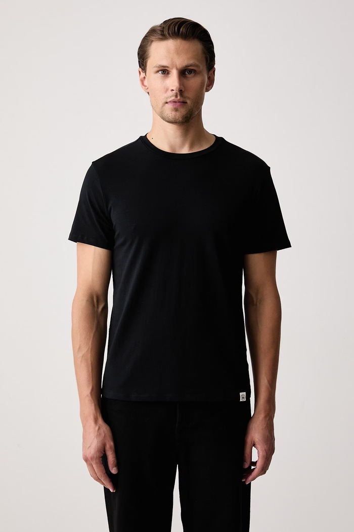 United Colors of Benetton T-shirt męski bawełniany czarny 3N78U10C2