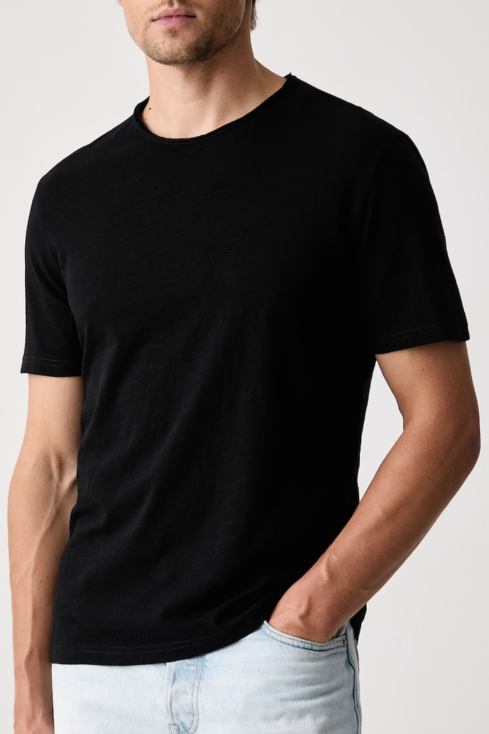 Tricou pentru bărbați din bumbac United Colors of Benetton 3N78U10C2 negru