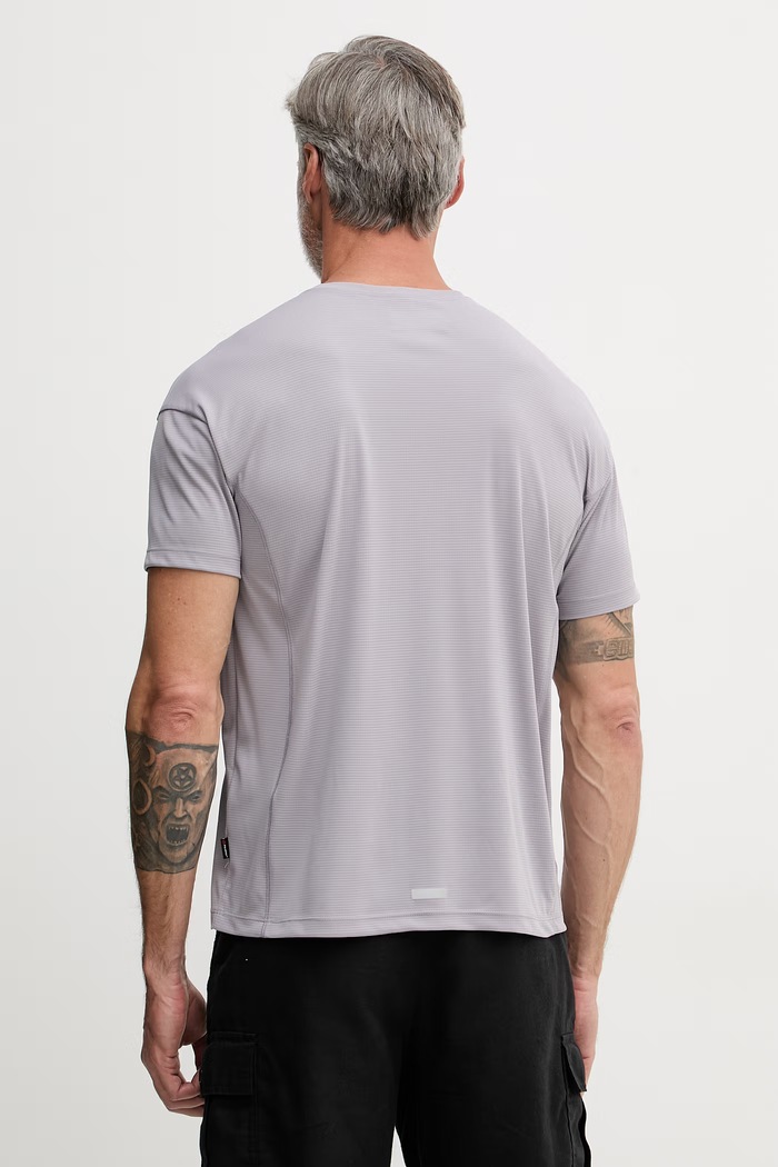 Ρούχα United Colors of Benetton t-shirt ανδρικό 3PIEU10BS μωβ