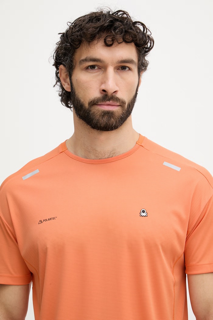 United Colors of Benetton tričko pánske oranžová 3PIEU10BS