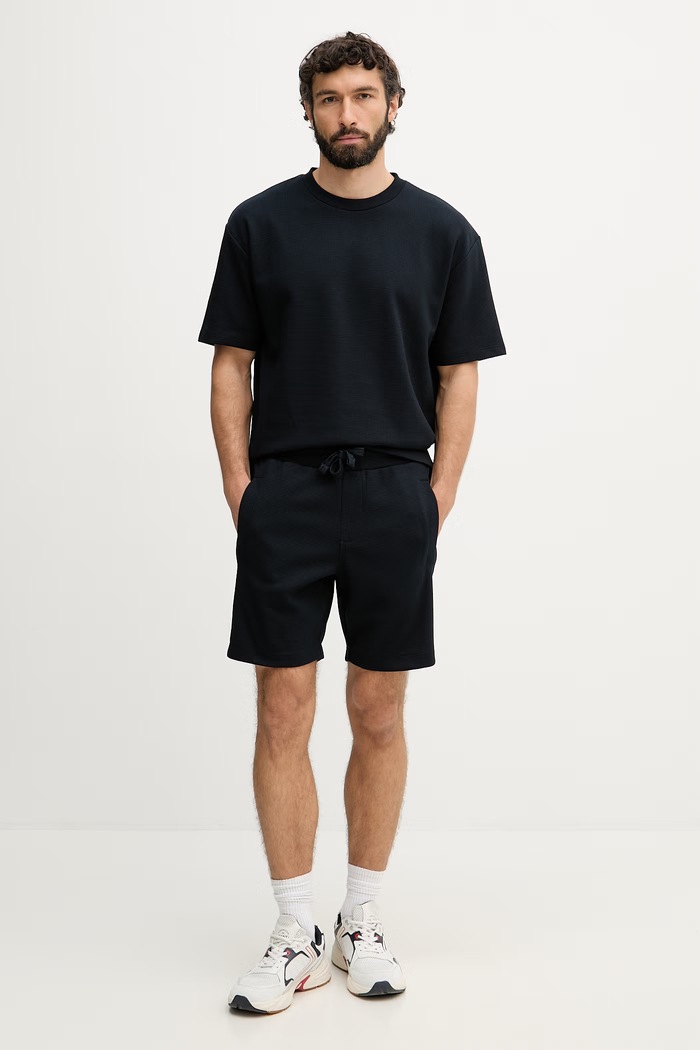 Lindbergh T-shirt męski 30.400269 granatowy SS26