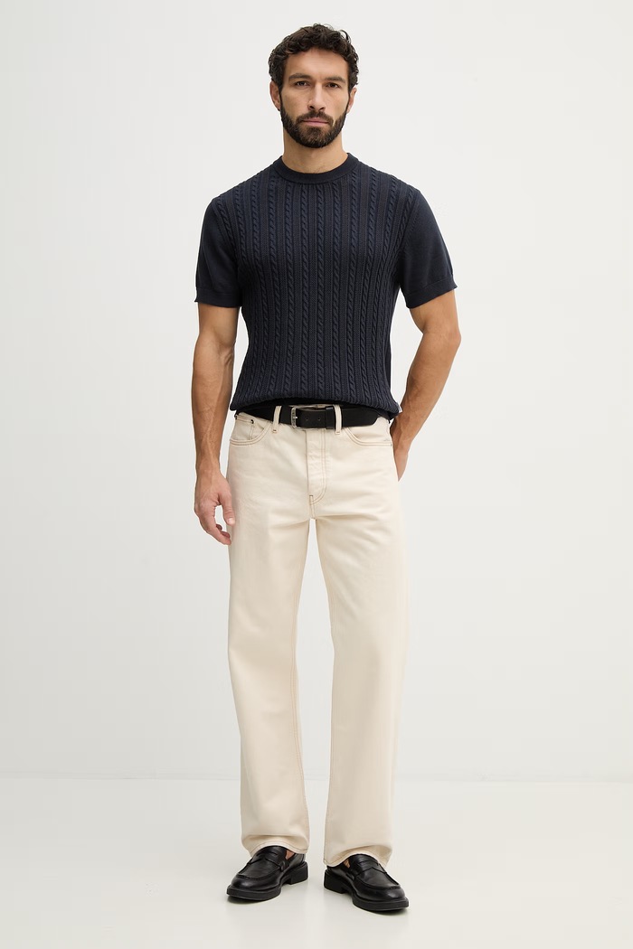 Lindbergh tricou din bumbac 30.804115 bleumarin SS26