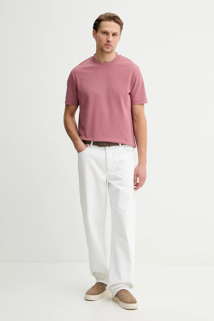 Marc O'Polo tricou din bumbac 5000009647 roz SS26