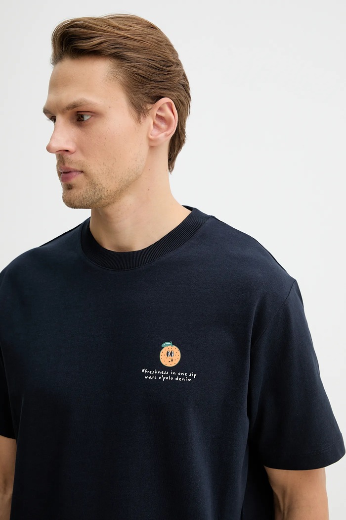 Marc O'Polo tricou din bumbac bleumarin 5000010968