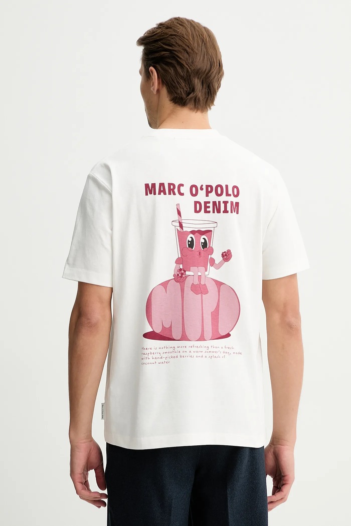 Marc O'Polo tricou din bumbac print bej 5000010969
