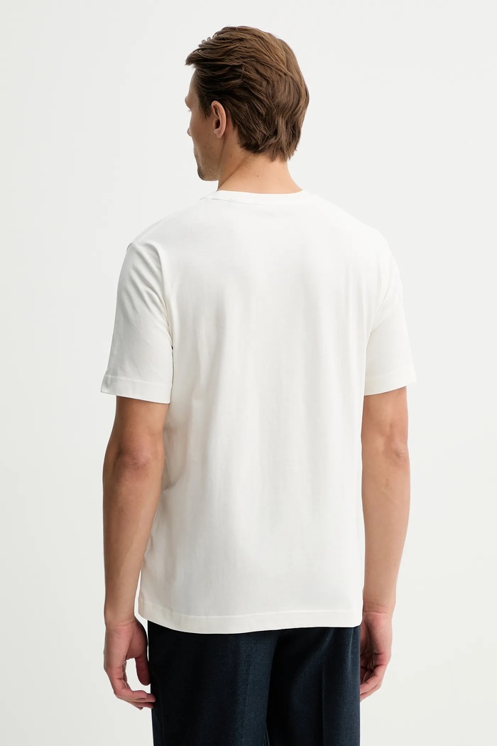 Îmbrăcăminte Marc O'Polo tricou din bumbac 5000012682 bej