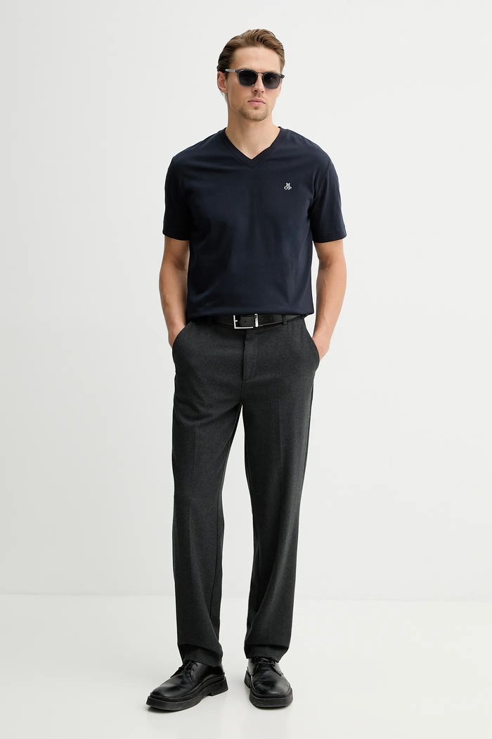 Marc O'Polo tricou din bumbac 5000012686 bleumarin SS26