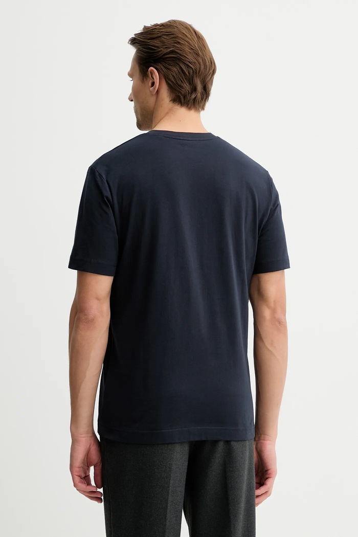 Îmbrăcăminte Marc O'Polo tricou din bumbac 5000012686 bleumarin