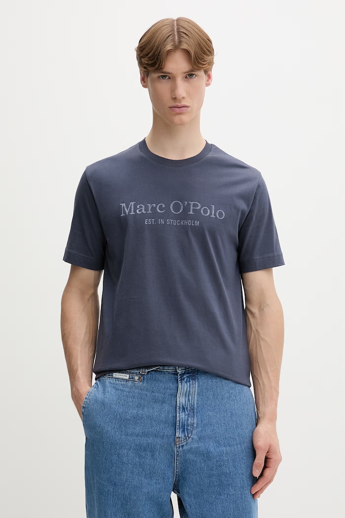 Marc O'Polo tričko pánské bavlněné námořnická modř 5000012688