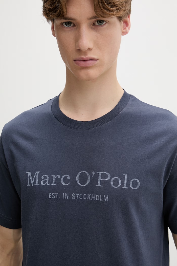 Marc O'Polo tričko pánské bavlněné námořnická modř 5000012688