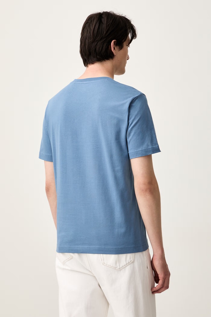 Odzież Marc O'Polo T-shirt męski bawełniany 5000012689 niebieski