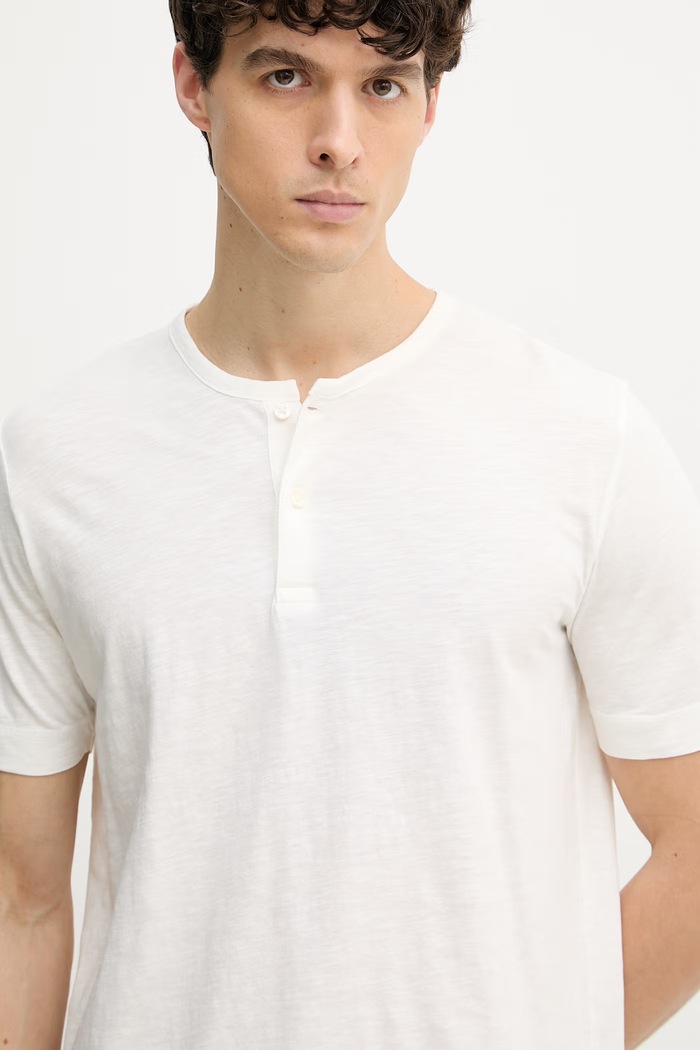 Marc O'Polo tricou basic pentru bărbați, din bumbac alb 5000012696