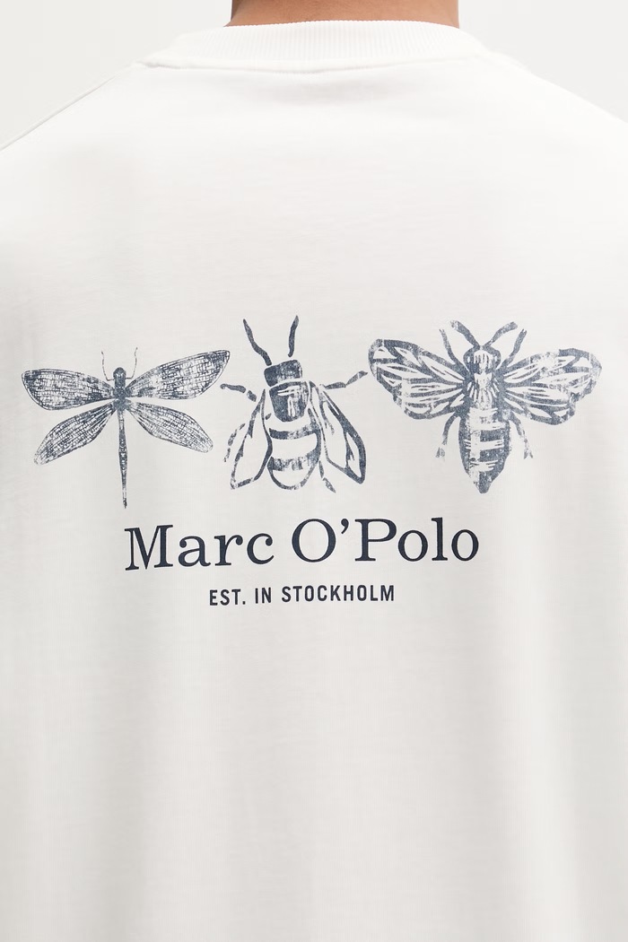 Marc O'Polo t-shirt Ανδρικό βαμβακερό 5000012703 μπεζ