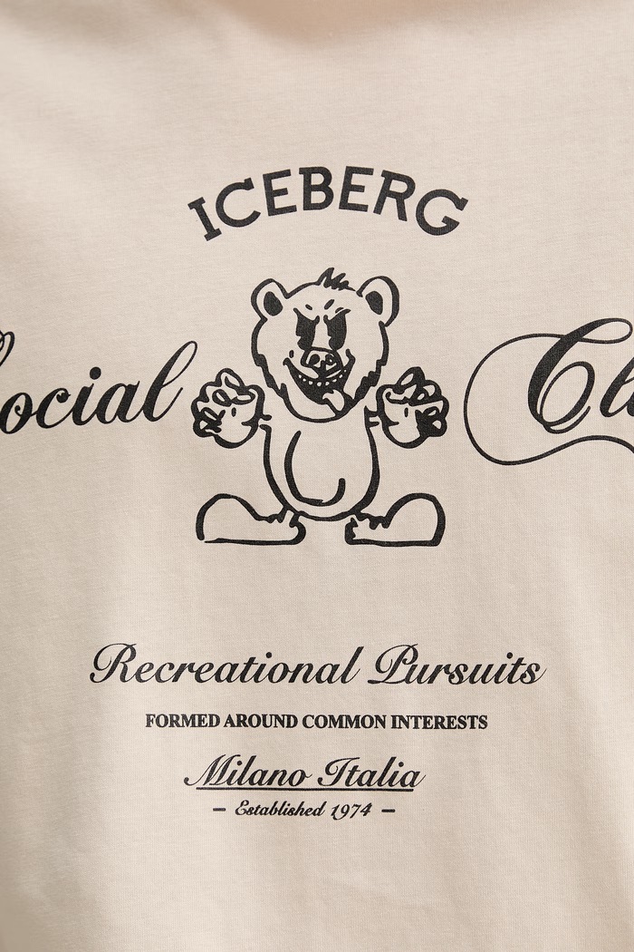 Iceberg tricou din bumbac F047.6306 bej