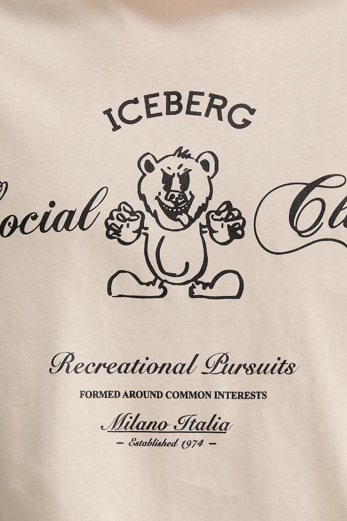 Iceberg tricou din bumbac F047.6306 bej