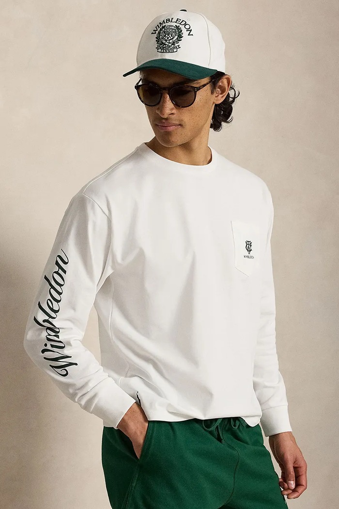 Polo Ralph Lauren longsleeve męski bawełniany biały 710B16045