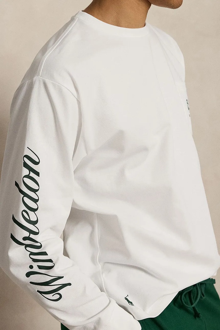 Polo Ralph Lauren longsleeve męski bawełniany biały 710B16045